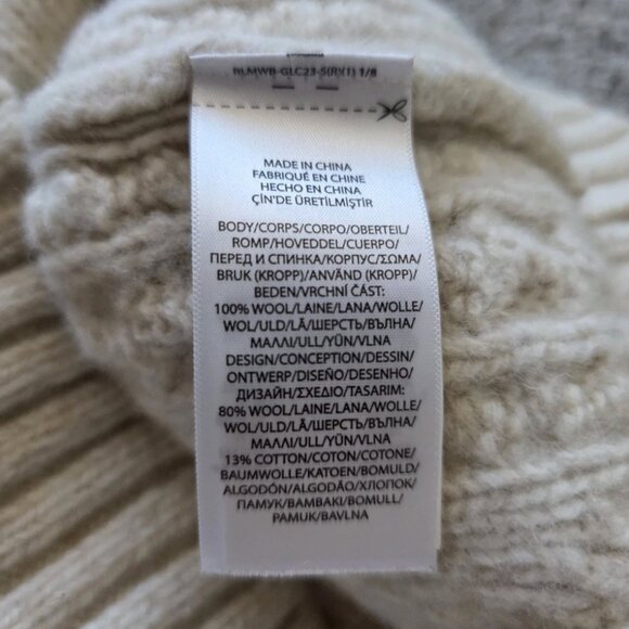 Polo Ralph Lauren - Nordic Fair Isle Aran Cable Knit Wool Sweater - XS - Picture 6 of 7